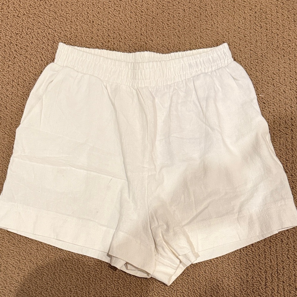 Cotton On High Waist White Shorts